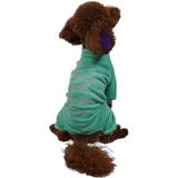 Pawstar Mint Smile Kadife Küçük Irk Köpek Tulumu (1 kg-10 kg arasına uygun bedenlerde) (XL)
