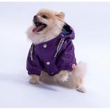 Pawstar Mor Pluvia v25 Polarlı Su Geçirmez Küçük Irk Köpek Yağmurluğu (L)