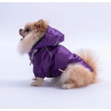 Pawstar Mor Pluvia v25 Polarlı Su Geçirmez Küçük Irk Köpek Yağmurluğu (M)