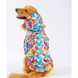 Pawstar Mosaic Polarlı Orta ve Büyük Irk Köpek Montu Köpek Yağmurluk Köpek Elbisesi Köpek Kıyafeti 3XL