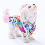 Pawstar Mosaic Polarlı Su Geçirmez Küçük Irk Köpek Yağmurluğu - L