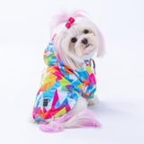 Pawstar Mosaic Polarlı Su Geçirmez Küçük Irk Köpek Yağmurluğu