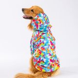 Pawstar Mosaic Polarlı Su Geçirmez Orta-Büyük Irk Köpek Yağmurluğu - 7XL