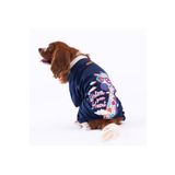 Pawstar Navy Blue Giraffe Küçük Irk Köpek Penye Tulum (2,5 kg-11 kg arasına uygun) Listeye Geri Dön (L)