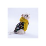 Pawstar Osaka Smile Sarı Emoji Desenli Köpek Mont Köpek Yağmurluk Köpek Kıyafeti Köpek Elbisesi