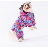 Pawstar Palmatum Polarlı Su Geçirmez Küçük Irk Köpek Yağmurluk Tulum - M
