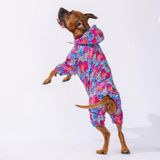 Pawstar Palmatum Polarlı Su Geçirmez Orta-Büyük Irk Köpek Yağmurluk Tulum (4XL)