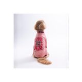 Pawstar Pembe Love Air Pijama Orta ve Büyük Irk Köpek Pijaması - Köpek Tulumu - Köpek Kıyafeti (15 KG-45 KG)