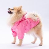 Pawstar Pembe Sydney Peluşlu Su Geçirmez Küçük Irk Köpek Yağmurluğu (M)
