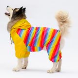 Pawstar Peru Polarlı Su Geçirmez Orta-Büyük Irk Köpek Yağmurluk Tulum (3XL)