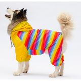 Pawstar Peru Polarlı Su Geçirmez Orta-Büyük Irk Köpek Yağmurluk Tulum (5XL)