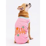 Pawstar Pink Aloha Kedi ve Küçük Köpek T-shirtü (ÇOK KÜÇÜK KALIPLIDIR. 1-10 kg arasına uygun) (S)