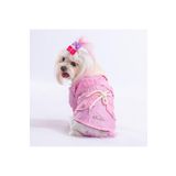 Pawstar Pink Brillante Su İtici Küçük Irk Köpek Yağmurluğu (M)
