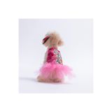 Pawstar Pink Wildflowers Pembe Çiçek Desenli Kedi Köpek Elbisesi - Kedi Köpek Kıyafeti