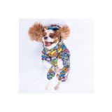 Pawstar Popart Polarlı Köpek Tulum Yağmurluğu Köpek Yağmurluk Köpek Kıyafeti Köpek Elbisesi