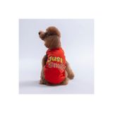 Pawstar Red-Kırmızı Just Smile Tişört Kedi Köpek Tişörtü-Kedi Köpek Kıyafeti