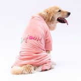 Pawstar Rose Bonjour Kadife Orta-Büyük Irk Köpek Tulumu - 5XL