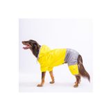 Pawstar Sarı-Gri BiColor Orta ve Büyük Irk Köpek Tulum Yağmurluğu Köpek Yağmurluk Köpek Kıyafeti