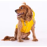 Pawstar Sarı Railway Yelek Köpek Yeleği Köpek Kıyafeti Köpek Yağmurluk - L