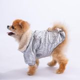 Pawstar Silver Brillante Su İtici Küçük Irk Köpek Yağmurluğu (XL)