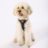 Pawstar Siyah Air-mesh Göğüs Tasması Kedi Köpek Göğüs Tasması Siyah L