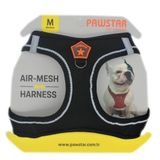Pawstar Siyah Air-mesh Göğüs Tasması Kedi Köpek Göğüs Tasması Siyah XS