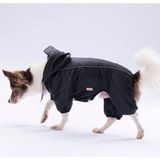 Pawstar Siyah Muson Su Geçirmez Küçük Irk Köpek Yağmurluk Tulum