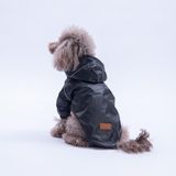 Pawstar Siyah Pluvia V25 Köpek Mont Köpek Yağmurluk Köpek Kıyafeti Köpek Elbisesi - XL