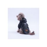 Pawstar Siyah Pluvia v25 Köpek Mont Köpek Yağmurluk Köpek Kıyafeti Köpek Elbisesi
