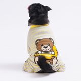 Pawstar Tedy Bear Kedi Köpek Pijaması - Kedi Köpek Tulumu - Kedi Köpek Kıyafeti Medium