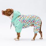 Pawstar Tokyo Polarlı Su Geçirmez Orta-Büyük Irk Köpek Yağmurluk Tulum (5XL)