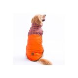 Pawstar Turuncu Elgin Paws Ekose Desen Yelek Büyük Irk Köpek Yeleği Köpek Kıyafeti Köpek Yağmurluk