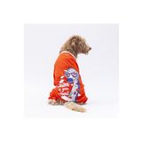 Pawstar Turuncu Giraffe Orta ve Büyük Irk Köpek Pijaması - Köpek Tulumu - Köpek Kıyafeti (15 KG-45 KG)
