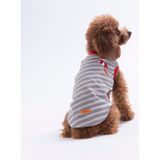Pawstar Umbrella Embroline Tişört Kedi Köpek Tişörtü-Kedi Köpek Kıyafeti - Gri - 2XL