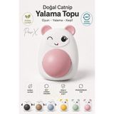 PawX Kedi Oyuncağı Doğal Catnipli Kedi Nanesi Yalama Topu Ayıcıklı Yapışkanlı Kedi Oyuncak 1 Adet