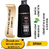 Paxe Black Hair Shampoo Beyaz Saç Kapatıcı Yeni Formüllü 400 ml - 1 Siyah