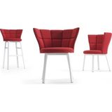 Pay Desing Sandalye -Tabure -Bar Sandalyesi - Kırmızı
