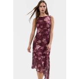 PayBuy Asimetrik Midi Bodycon Elbise Örme Polyester Yazlık Günlük Dayanıklı Malzeme Premium Kalite