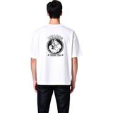 PayBuy Bulldog Fitness Club Baskılı Erkek Oversize Tişört - Beyaz - M