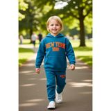 PayBuy Chicago 1886 Kapüşonlu Oversize Sweatshirt ve Eşofman Altı Takımı Erkek Çocuk Kaliteli Şık - Mavi-006 - 3 - 4 Yaş