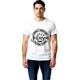 PayBuy Erkek Aile Tatili Baskılı Tişört Yellowstone Temalı Kişiselleştirilebilir Vintage Stil Rahat Kesim - Beyaz - 2XL
