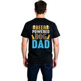 PayBuy Erkek Baskılı Tişört Bira Temalı Köpek Babası Retro Tasarım Konforlu Günlük Giyim Rahat Modern Şık - Siyah - XL