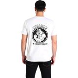 PayBuy Erkek Bulldog Fitness Club Baskılı Rahat Kesim Kısa Kol Crew Neck Grafik Tişört Günlük Modern Şık - Beyaz - XL