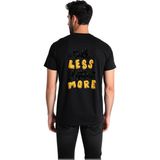 PayBuy Erkek Dinlemeyi Tercih Eden Baskılı Tişört Rahat Kesim Günlük Giyim Konforlu Modern Şık Zarif - Siyah - 2XL