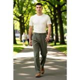 PayBuy Erkek Moda Baggy Fit Boru Paça Pantolon Düz Desen Günlük Kombinler Kullanım