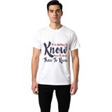 PayBuy Erkek Öğrenme Felsefesi Baskılı Tişört Retro Modern Tasarım Günlük Rahat Kesim Şık Konforlu Zarif - Beyaz