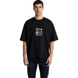 PayBuy Erkek Oversize Baskılı Tişört Kitap Tutkunları Için Grafik Tasarım Rahat Kesim Günlük Modern Şık - Siyah - 2XL