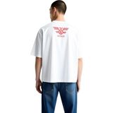 PayBuy Erkek Oversize Müzik Grubu Karikatür Grafik Baskılı Tişört Rahat Kesim Konforlu Günlük Modern Şık - Beyaz - 2XL