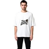 PayBuy Erkek Oversize Tişört Köpek Baskılı Pet Lovers Yazısı Rahat Kesim Günlük Giyim Konforlu Modern Şık - Beyaz - 2XL