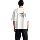 PayBuy Erkek Oversize Tişört Mizah Baskılı Komik Yazı Detaylı Rahat Kesim Günlük Giyim Modern Şık Konforlu - Beyaz - 2XL